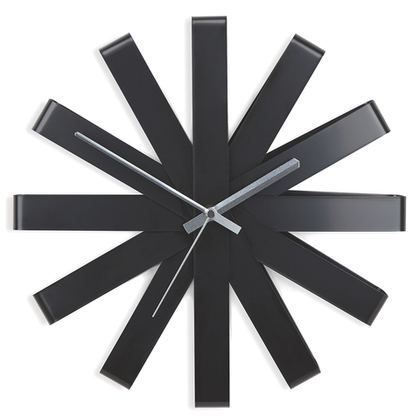 Часы настенные Ribbon чёрныe Umbra
