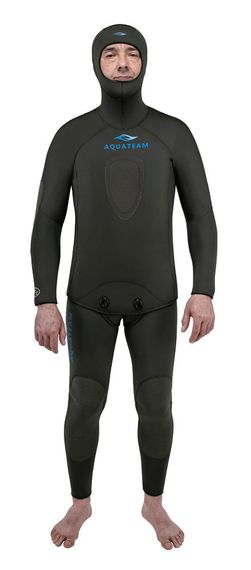 Гидрокостюм AquaTeam Hunter 9 мм ультраспан/открытая пора оливковый