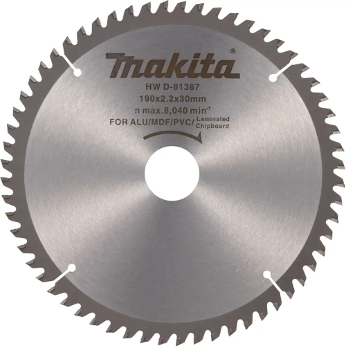 Пильный диск универсальный 190x30x2.2/1.4x60T Makita D-81387