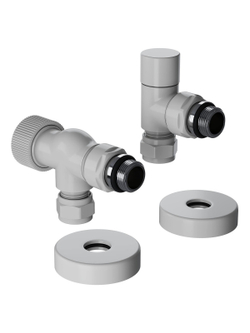 Набор термостатический осевой Royal Thermo Design Pro 15мм М30х1,5 (Белый)