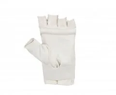 C642 Перчатки снарядные (Шингарты) Clinch Bag Gloves Cut Finger Kyokushinkai белые