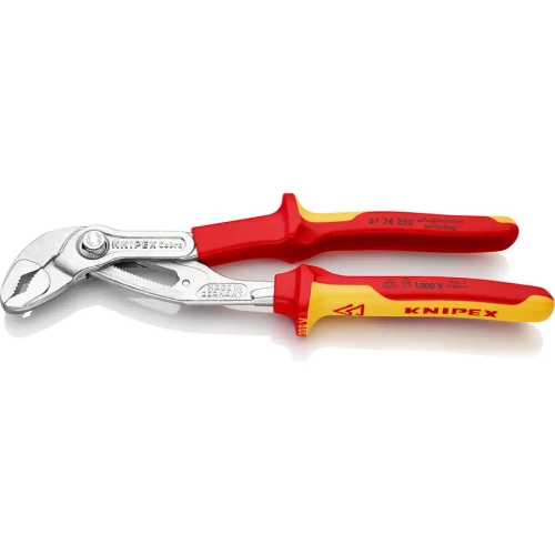 Клещи трубные Cobra® VDE хромированные 250 мм Knipex 87 26 250
