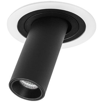 Комплект из светильника и рамки 10W 4000K i616274 белый/чёрный InteroBall Lightstar