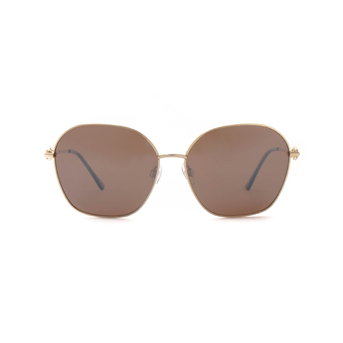 Солнцезащитные очки Dackor 616 Brown панто золотые