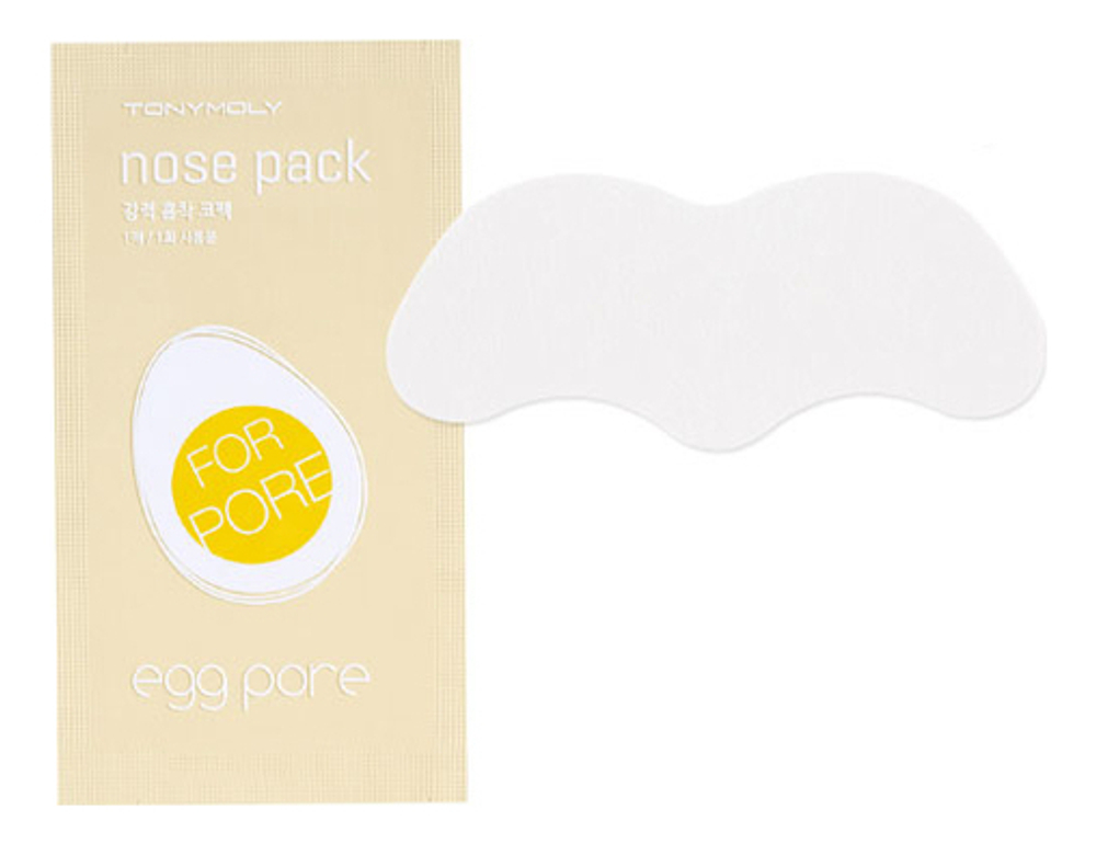 TONYMOLY   Полоски для носа от черных точек   - Egg Pore Nose Pack, 1 шт