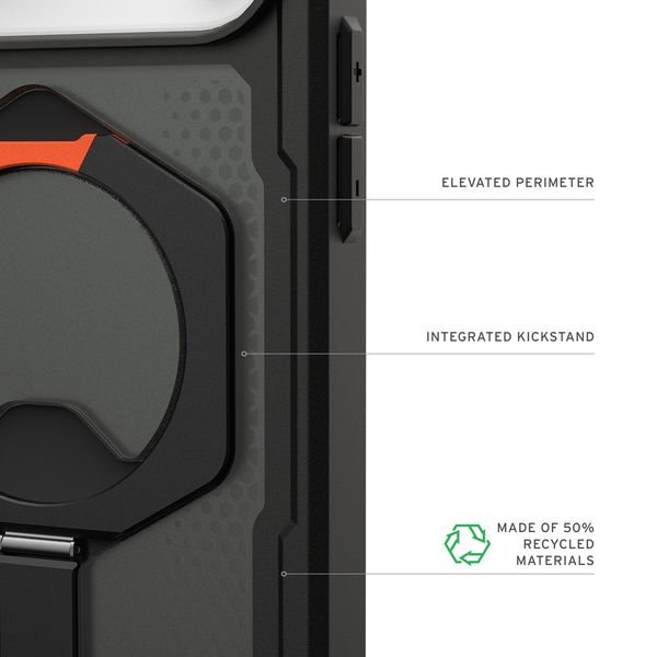 Чехол Uag Plasma XTE Case для iPhone 17 Pro Max, Черно/Оранжевый | Black/Orange