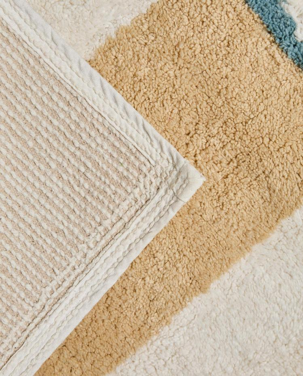 ZARA HOME ДЕТСКИЙ ХЛОПКОВЫЙ КОВРИК, СВЕТЛО-БЕЖЕВЫЙ