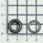 Люверсы металл ⌀8.0 мм (внутр.), h=4.2 мм, внешн. ⌀14.5 мм, черный, 100 шт, BIG