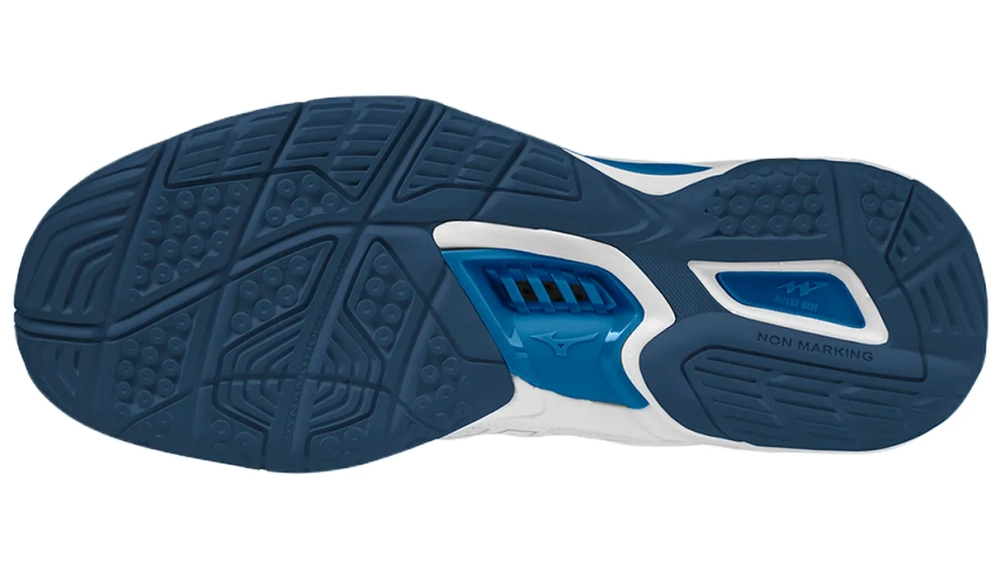 Мужские кроссовки для сквоша/бадминтона Mizuno Wave Phantom 3 - white/dark denim/blue jasper