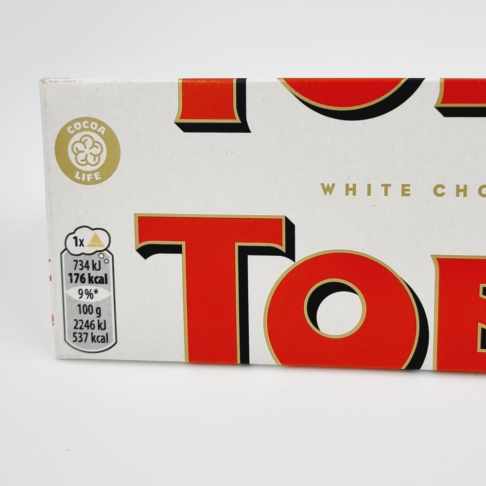 Шоколад белый Toblerone с миндальной нугой 360 г (из Финляндии)