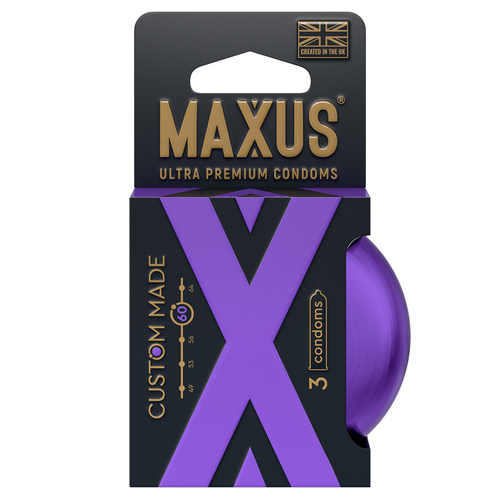 Премиальные увеличенные презервативы №3 в железном кейсе Maxus Custom Made 60 X-Edition 3шт