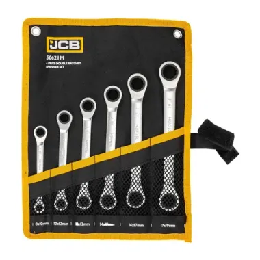 Ключи накидные трещоточные, набор 6пр. JCB JCB-50621M