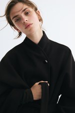Пальто оверсайз из валяной ткани - H&M