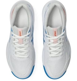 Детские теннисные кроссовки Asics Gel-Dedicate 9 GS - white/directoire blue