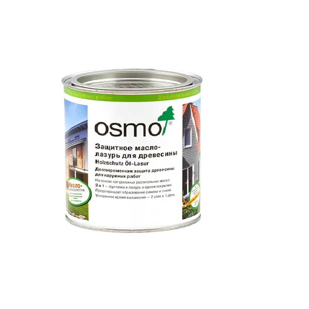 Защитное масло - лазурь OSMO Holzschutz Ol-Lasur 706 Дуб 0,22 л для древесины для наружных работ 12100042_2