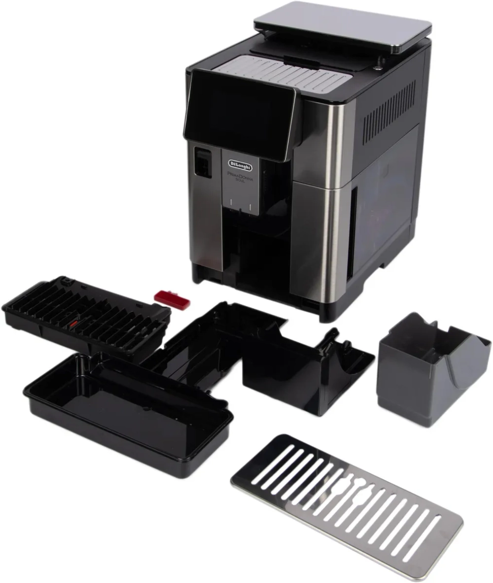 Кофемашина Delonghi Primadonna Soul ECAM610.74.MB 1450Вт черный/серебристый