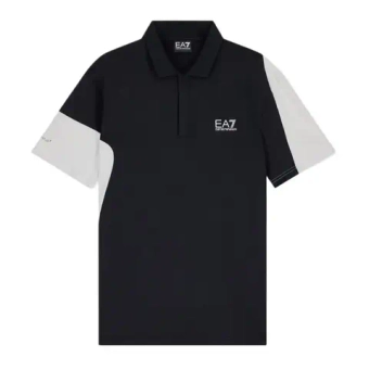 Мужское теннисное поло EA7 Man Jersey - black