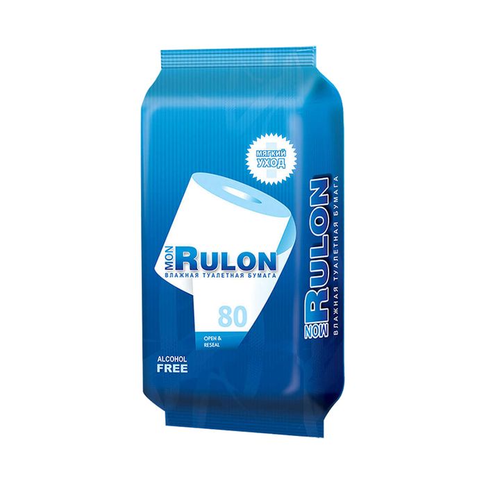 MON RULON Влажная туалетная бумага 80шт