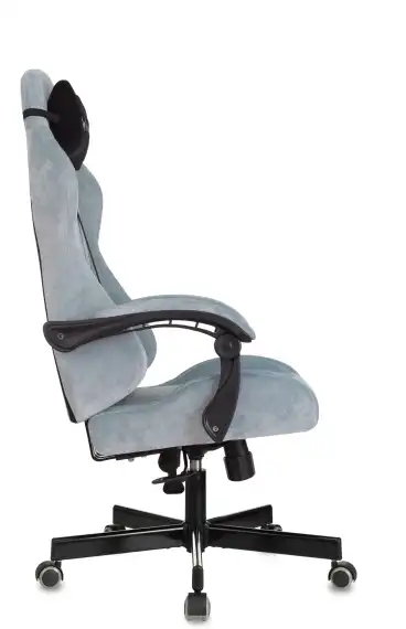 Кресло игровое Knight Terminator серо-голубой Light-28 крестов. металл