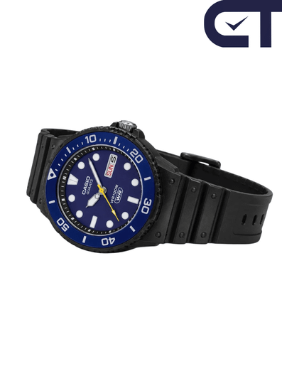 CASIO MRW-230H-2E — спортивные аналоговые часы с синим циферблатом
