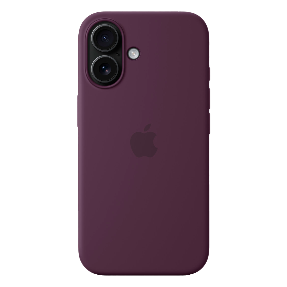 Силиконовый чехол с поддержкой MagSafe Apple Silicone Case для iPhone 16, Plum (Сливовый)