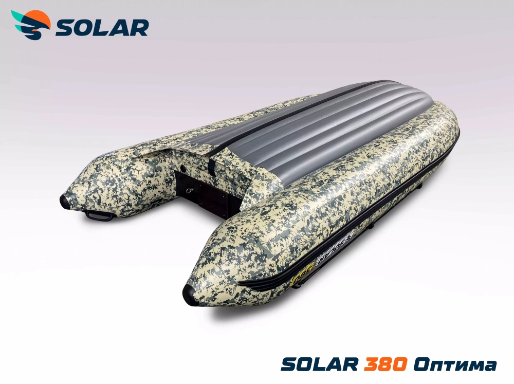 Лодка надувная моторная solar-380 к (оптима)