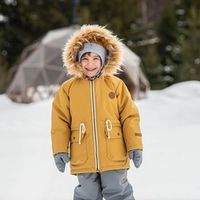 Парка зимняя мембранная на меху "Горчица"