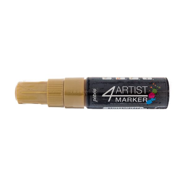 Маркер художественный 4Artist Marker на масляной основе 8 мм, перо скошенное, 3 шт, 580255 золото, Pebeo