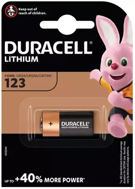 Батарейка для фототехники CR123A Duracell