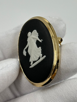 Брошь Wedgwood чёрная