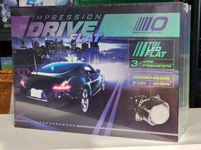 Optima TRI-LED Lens Impression Drive Flat 3.0" 6000К+4500К 3 чипа 3 отражателя