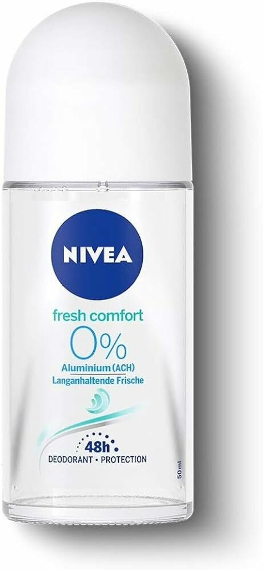 Дезодорант шариковый Nivea Fresh Comfort 48h, без солей алюминия, с маслом авокадо и натуральными экстрактами, 50 мл (из Финляндии)
