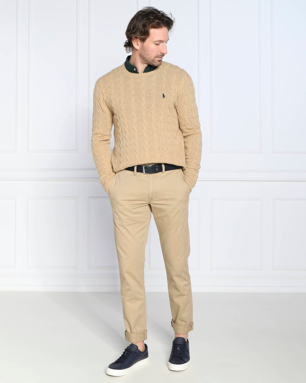 Хлопковый свитер POLO RALPH LAUREN - коричневый(710876762)