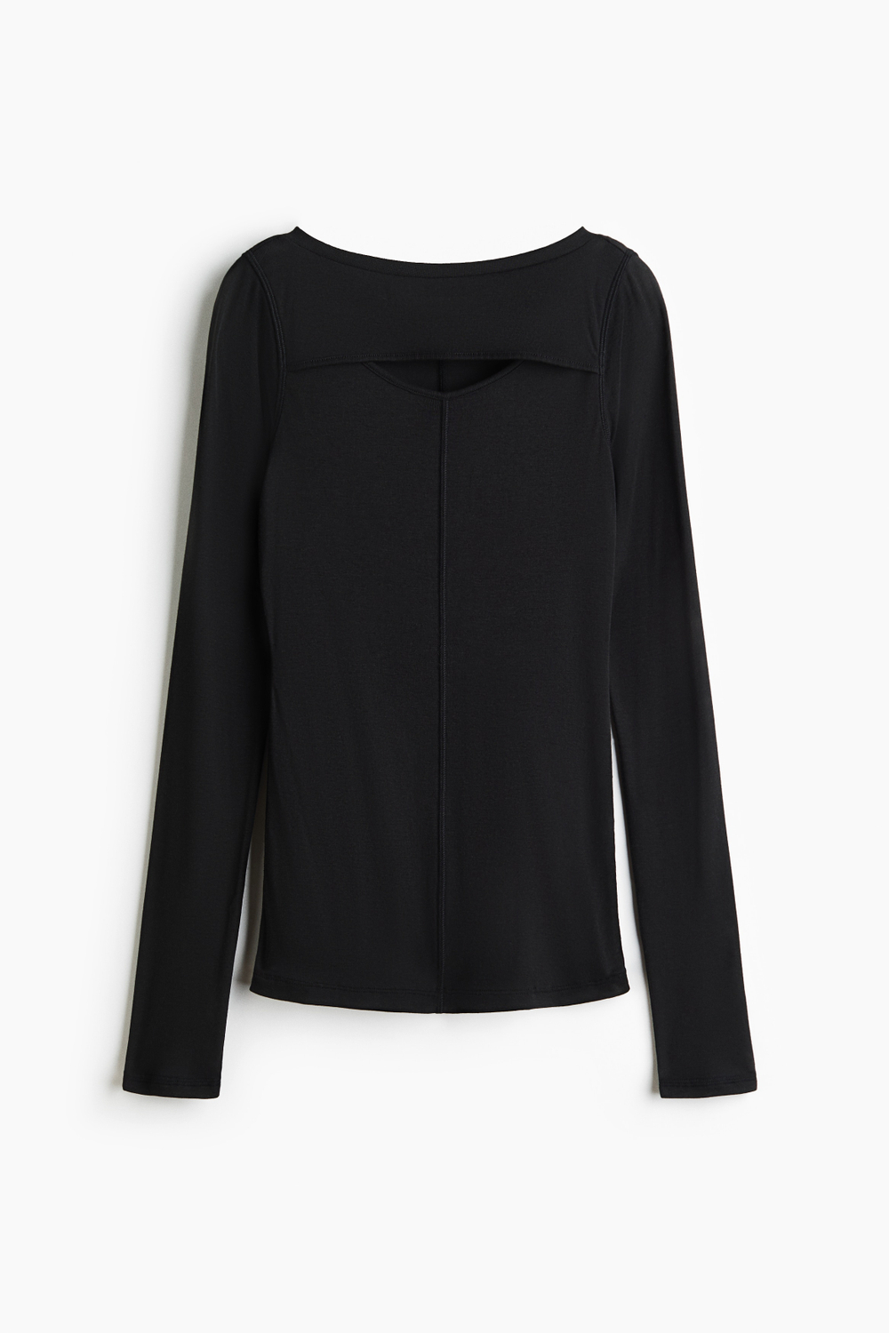 Топ из хлопка пима с вырезом - H&M