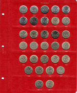 Альбом под регулярные монеты СССР 1961-1991 гг. (По номиналам)
