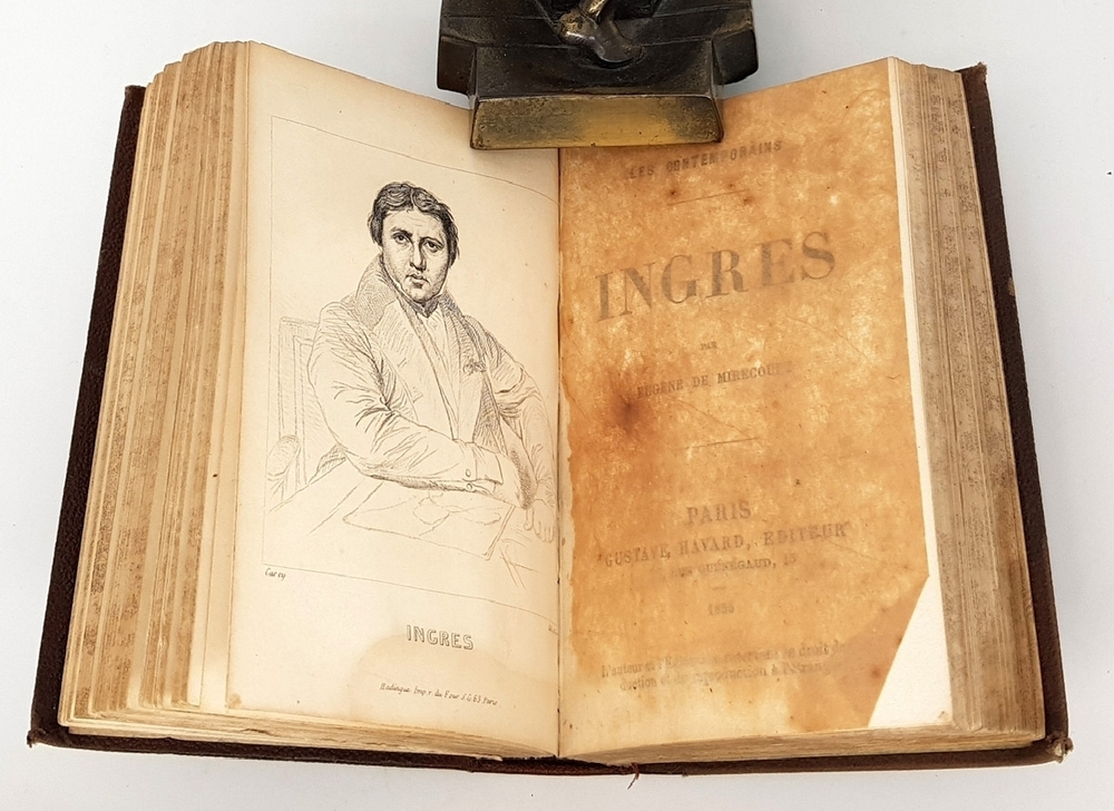"Les contemporains Theophile Gautier, Berryer, Rossini, Ingres, Francois Arago, Arsene Houssaye. Eugene de Mirecourt.  1855 г.