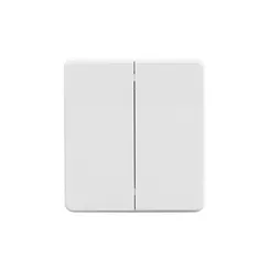 Выключатель двухклавишный KRANZ Miele Round Перламутр KR-78-0706-1