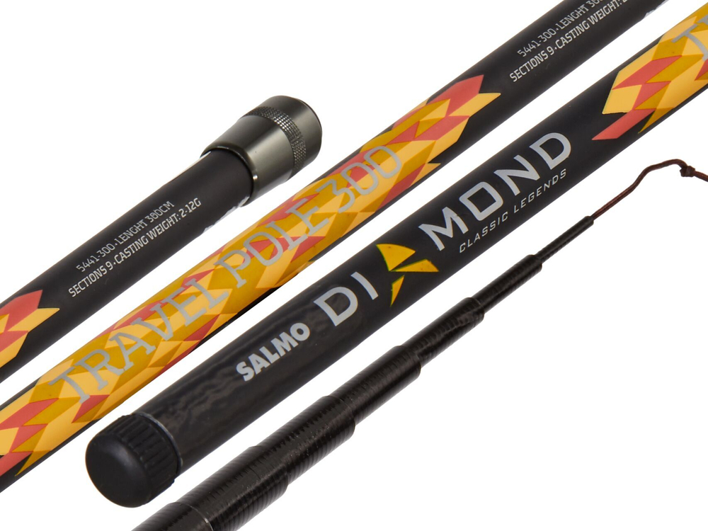 Удилище поплавочное без колец Salmo Diamond TRAVEL POLE 3.00