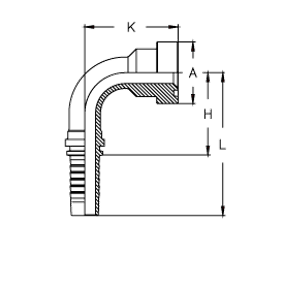 Фитинг DN 20 SFS CAT 3/4 41.3 (90)