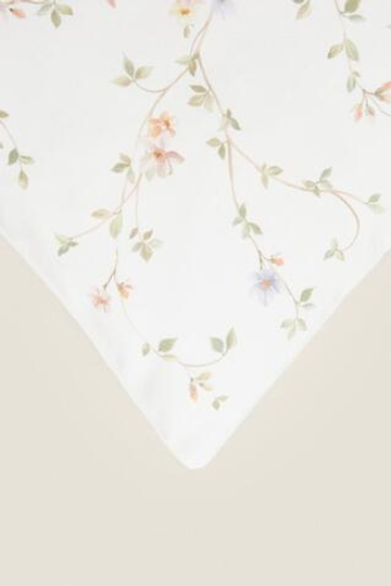 ZARA HOME ХЛОПКОВЫЙ ЧЕХОЛ ДЛЯ ДЕКОРАТИВНОЙ ПОДУШКИ С ПРИНТОМ, ЭКРЮ