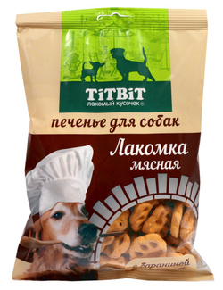 TITBIT печенье для собак Лакомка мясная с бараниной - 200 гр
