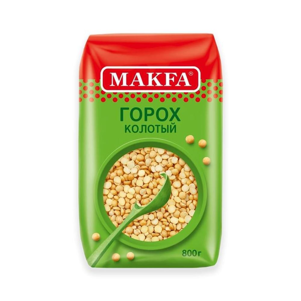 Горох Макфа колотый шлифован 800г