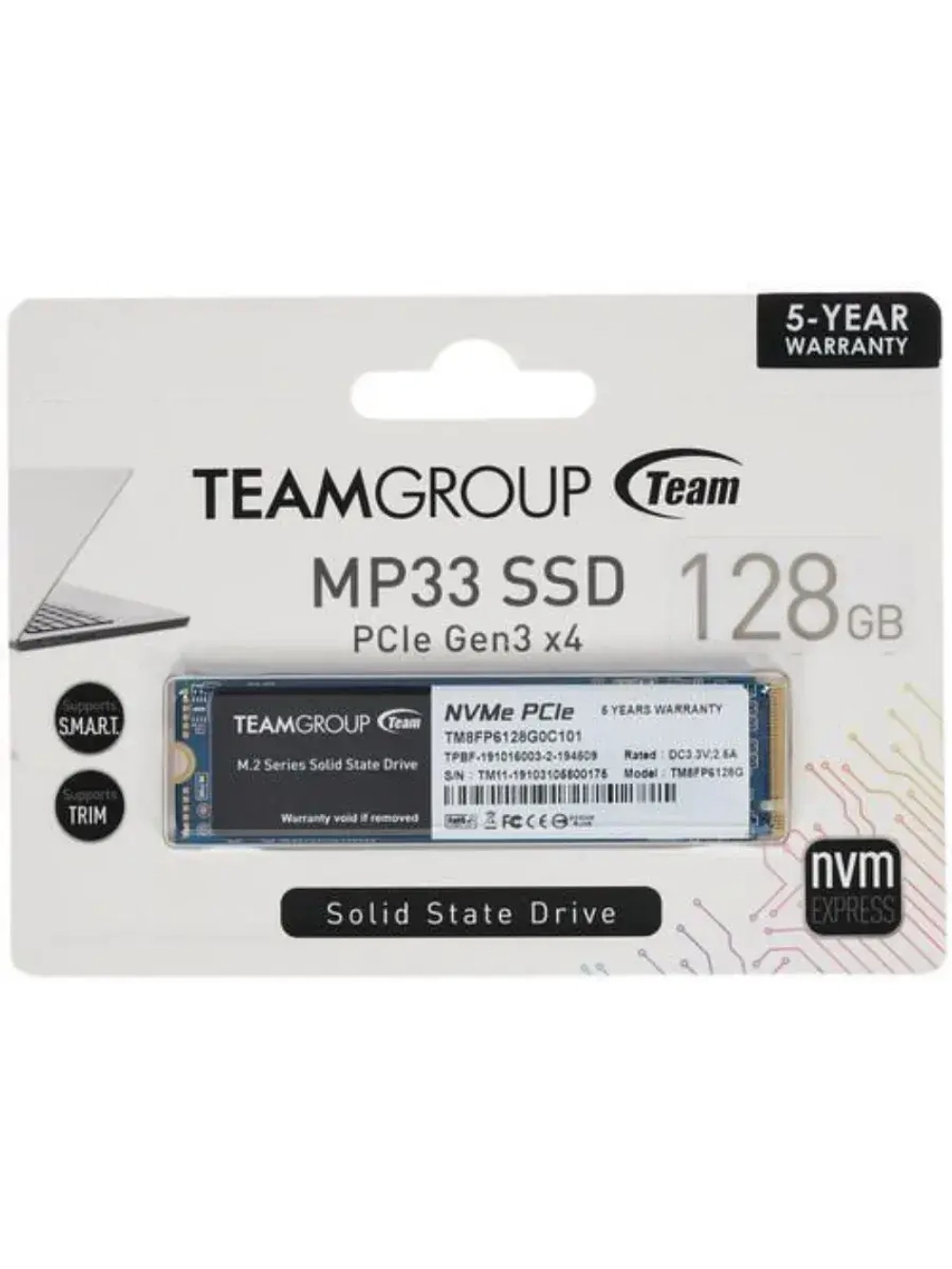 128 ГБ M.2 SSD накопитель MP33 TM8FP6128G0C101