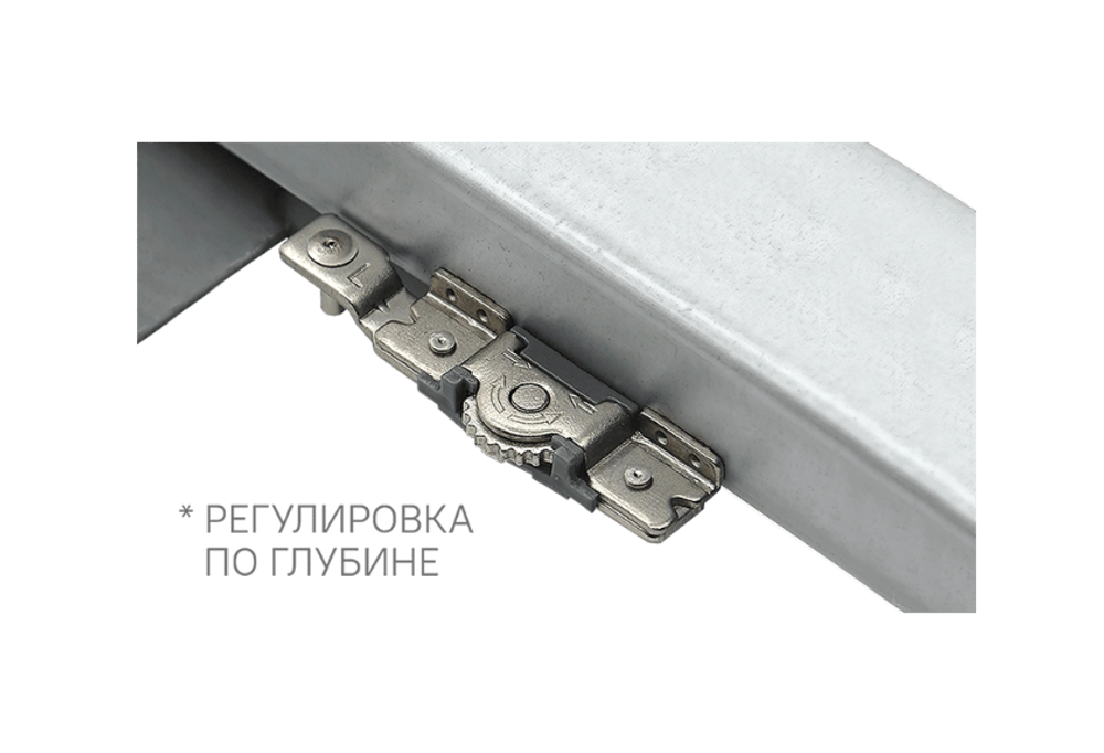 Направляющая скрытого монтажа Стелс/Stealth полн. выдв. Пуш/Push (ДСП до 16мм), 400, Айкью/AQ