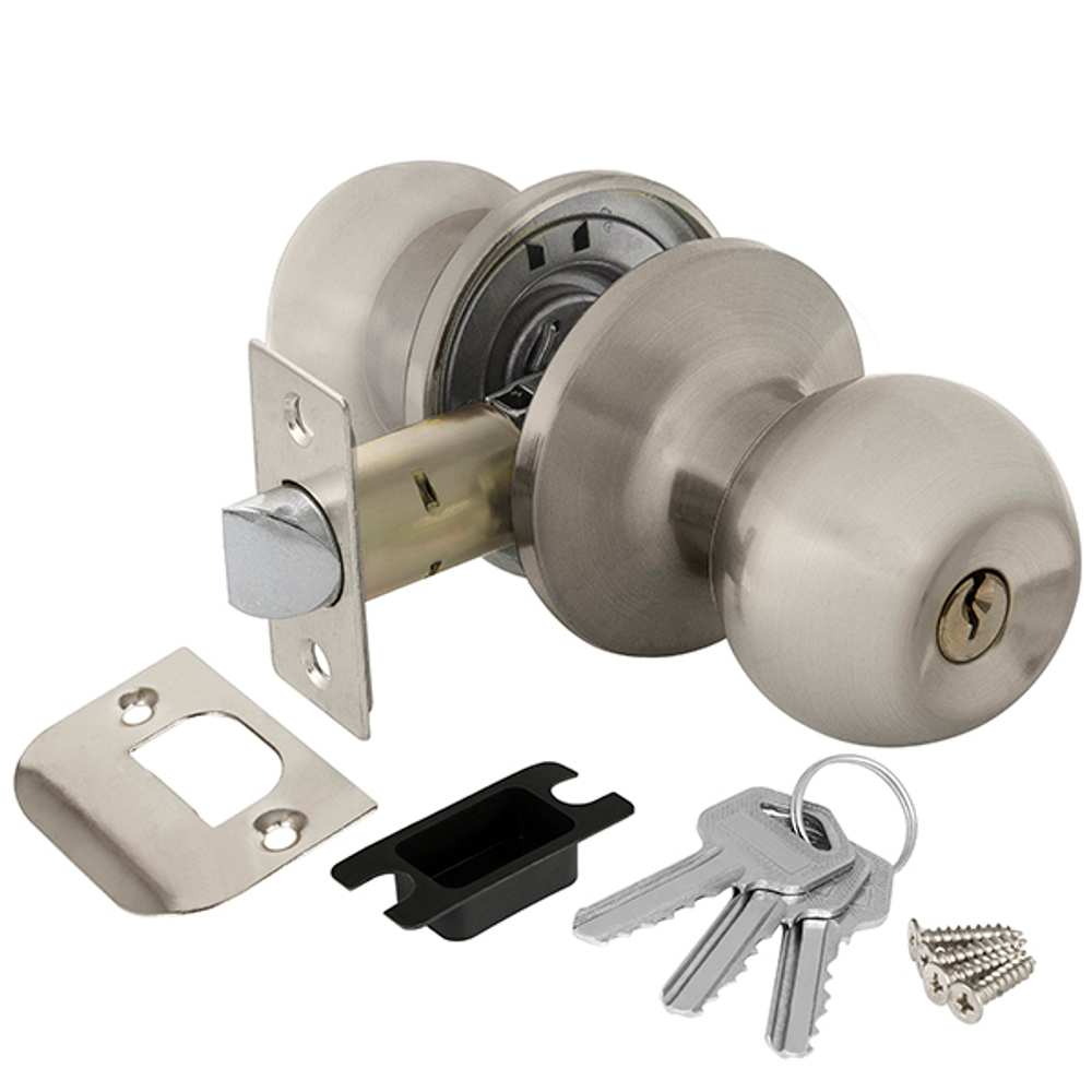 Ручка защелка DK682 SN-ET (6082 SN-E) (кл./фик.) мат. никель