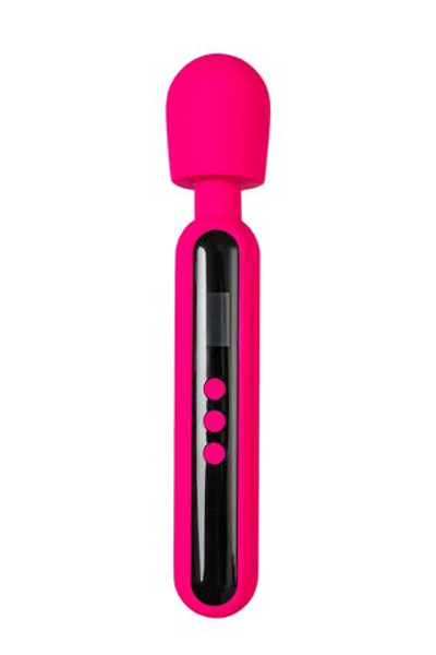 Ярко-розовый wand-вибратор Mashr - 23,5 см.
