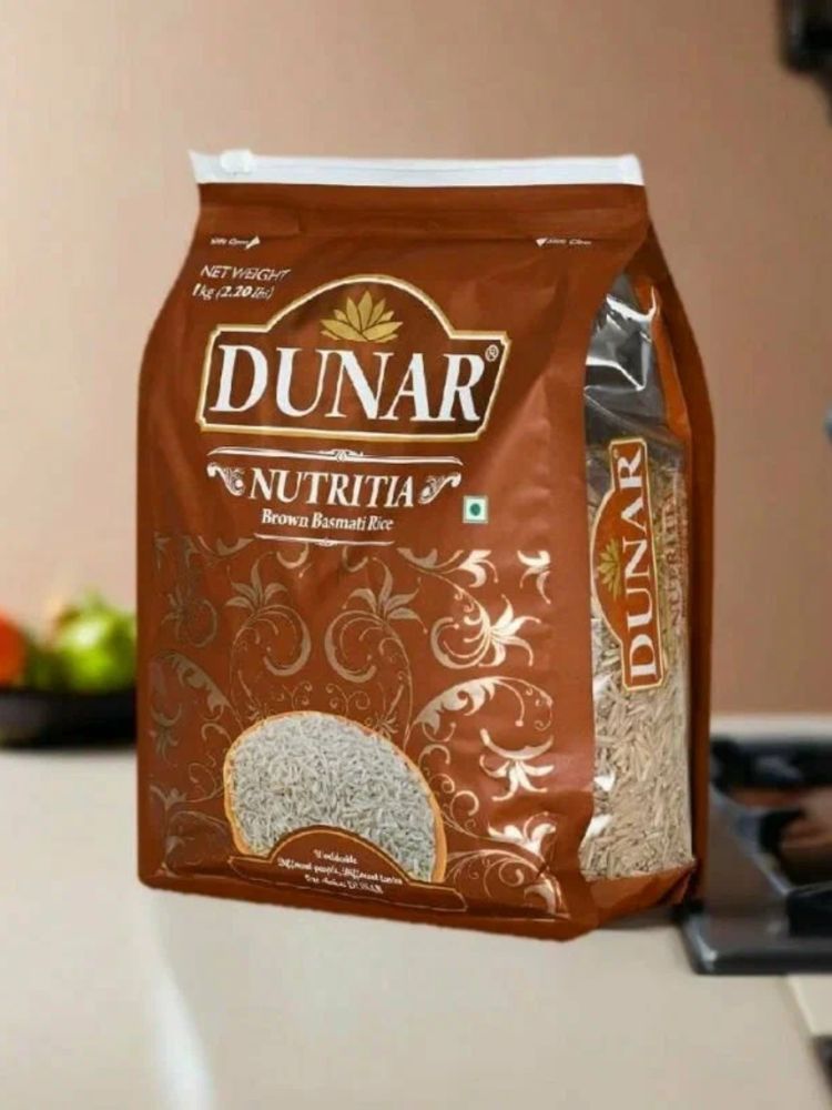 Рис Dunar Basmati Nutritia нешлифованный 1 кг