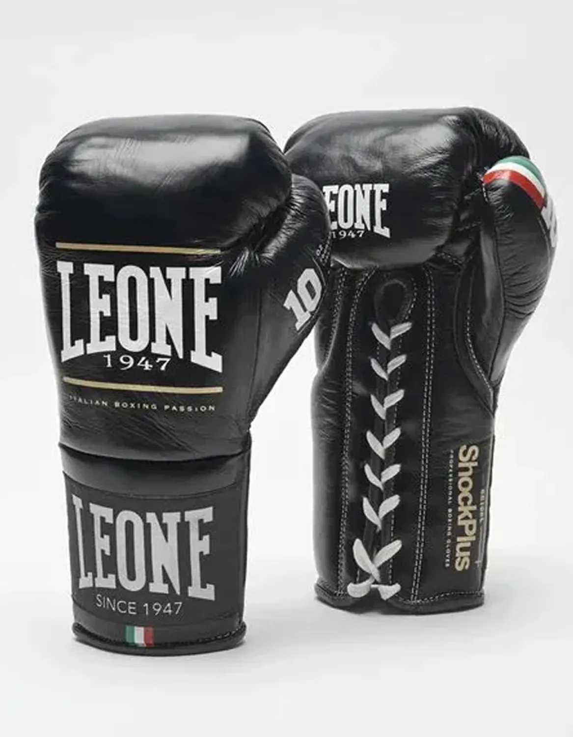 Перчатки боксерские Leone 1947 Shock plus черные