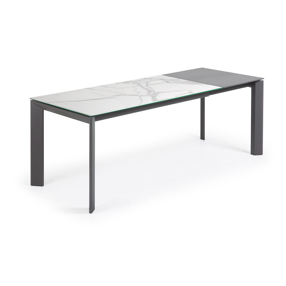 Стол Atta 160 (220) x90 антрацит, керамика