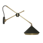 бра  Bert Frank Shear wall lamp  White& Brass